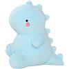 NatureMan Giocattolo di peluche dinosauro carino bambola di peluche Kawaii Dinosauro, peluche dinosauro in peluche, decorazione per la cameretta dei bambini, regalo di compleanno blu per ragazze e ragazzi (blu)