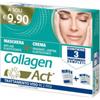F&F SRL Collagen Act Trattamento Viso 2 Fasi Maschera Anti Age Elasticizzante 3 Pezzi Da 15 Ml + Crema Idratante Lenitiva Elasticizzante