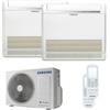 Samsung Climatizzatore Condizionatore Dualsplit Pavimento Console 9000+ 9000 R32 AJ040TXJ2KG A+++