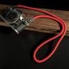 LXH cinturino per fotocamera in nylon fatto a mano universale, tracolla fotocamera tracolla per Leica Canon Nikon Fuji Olympus Lumix Sony (rosso)