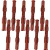 AERZETIX - C64986 - Set di 10 tasselli per mattoni forati/cemento cellulare 10x100mm - in nylon - strumento di fissaggio materiali cavi pannelli lavoro costruzione viti di legno perforazione