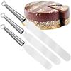 Robin Goods® Set di 3 spatole da 29 a 39 cm - Spatola in acciaio inox di alta qualità in 3 misure - Accessorio perfetto per la cottura di torte (3 parti - con manico in acciaio inossidabile)