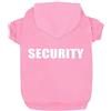 Izefia Felpe con Cappuccio per Cani con Stampa di Security Abbigliamento per Cani con Felpa Caldo Maglione Cappotto in Cotone per Cani di Piccola Taglia(Rosa, XXXL)