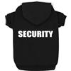 Izefia Felpe con Cappuccio per Cani con Stampa di Security Abbigliamento per Cane con Felpa Caldo Maglione Cappotto in Cotone per Cani di Piccola Taglia Nero M