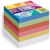 Pigna, Cubo appunti collato multicolore, KUBLOCCO MULTICOLOR, foglietti colorati, formato 9x9x9 cm., 1