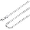 Suplight Collana Uomo Argento 925 a Catena Cubana Catenina Argento Uomo e Donna Larghezza 3mm Lunghezza 51cm Collana Catena Unisex con Confezione Regalo