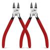 HOUSERAN Tronchesi Laterali, 150 mm, Rosso, 2 Pezzi | Manico antiscivolo per una presa sicura, taglio preciso per bricolage e uso quotidiano