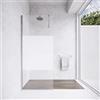Parama Box Doccia 60cm Walk-in Altezza 200cm Vetro Temperato Opaco da 8mm con Trattamento Anticalcare mod. Lazaros