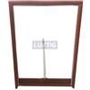 Luxtig Ricambi per lucernari - Cupola/Vetro e telaio retinato/Vetro e telaio temperato - Luxtig cm 45x60 (Ricambio Telaio e vetro temperato - Rosso Mattone)