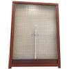 Luxtig Ricambi per lucernari - Cupola/Vetro e telaio retinato/Vetro e telaio temperato - Luxtig cm 45x60 (Ricambio Telaio e vetro retinato - Rosso Mattone)