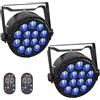 HOLDLAMP 2PCS 84W Luci da Palco, HOLDLAMP RGBW LED Par con Attivazione del Suono,DMX 4/8CH Luce da palcoscenico con 120cm Cavo di Alimentazione per Matrimonio, Concerto, Club
