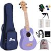 Winzz Ukulele soprano per bambini per adulti e bambini, 53 cm, colore viola