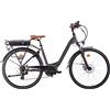 i-Bike, Urban 600, Bicicletta Elettrica a Pedalata Assistita Unisex adulto, Grigio antracite, Unica