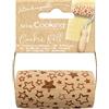 ScrapCooking SCRAP COOKING - Mini rotolo di legno stella - decori con stampe incise in rilievo - Stampo decorativo per biscotti, frollini, biscotti - 5302