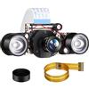 Weewooday Raspberry Pi Videocamera Visione Diurna e Notturna, IR-Cut Webcam HD 1080p Sensore 5MP OV5647 Compatibile Con RPi 4 3 B B+ 2B 3A+ 2 1, Fuoco Regolabile