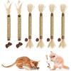KARELLS Bastoncini Da Masticare Per Gatti, Bastoncini Erba Gatta per Gatti, 6 Pezzi Gatto Scratch Masticare Giocattolo, Bastoncini Erba Gatta per Gatti, Bastoncini Erba Gatta Naturale, Catnip Sticks