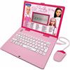 Lexibook Barbie, ordenador educativo bilingüe francés/inglés(l'italiano non è incluso), juguete para niños con 124 actividades para aprender, divertirse y tocar el piano, rosa, color, JC598bbi1