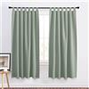 PONY DANCE Tende Oscuranti Termiche Isolanti per Interni Tende Cameretta Bambini Verde Salvia Curtain Oscurante da Interno con Passanti per Salotto Moderne 2 Pezzi 140x175 CM