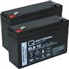 Quality Batteries Batteria di ricambio RBC3 per il sistema UPS di APC BK600I 6V 12Ah