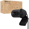 Logitech Brio 105 webcam professionale Full HD 1080p con correzione automatica illuminazione, USB-A, copriobiettivo, configurazione facile, compatibile con Windows, macOS, ChromeOS - Grafite