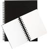 Clairefontaine 96662C - Album spirale Esquisse 100 fogli microperforati, carta da disegno avorio 12x18 cm 90 g, copertina nera