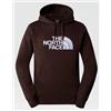 The North Face M Drew Peak Plv Hd Felpa Capp Marrone Logo Petto Bia Uomo