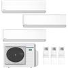 PANASONIC CONDIZIONATORE PANASONIC ETHEREA Z TRIAL SPLIT 7000+9000+15000 BTU INVERTER CU-3Z68TBE A++ WIFI