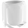 Gedy Chanelle portacepillos, Resina, Bianco, 7 x 9 x 10,5