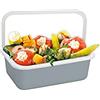 Honey Ware Color Line Contenitore salvafreschezza con coperchio smaltato grigio | S | 0,42 l | resistente al calore fino a 400 °C | Meal Prep Box adatto a tutti i piani cottura, forno e barbecue,