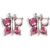 SANICO Srl Orecchini Farfalla Cristallo Rosa 848S-2 Inverness