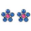 SANICO Srl Orecchini Fiore Zaffiro Rosa 803 Inverness