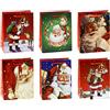 K3T 87017 - Sacchetti regalo per Babbo Natale, confezione da 12 pezzi, dimensioni medie (altezza x larghezza x profondità) 23 x 18 x 10 cm
