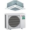 MITSUBISHI ELECTRIC PUZ-ZM50VKA + PLA-M50EA Kit Monosplit con Cassetta a 4 Vie 90x90 - 18000 BTU Monofase