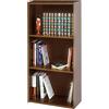 AntonaShop Libreria Colorata Componibile Modulare Legno MDF Laminato Mobile Scaffale (Noce)