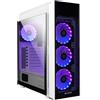 CHIEFTEC Case Chieftec GL-03W-OP Scorpion 3 White Bianco Midi Tower 2 Vetri Temperati