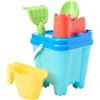 Ecoiffier Partner Gioco da Spiaggia Secchio Imbottito Castello Forte, 18,5 cm