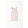 Tezenis Canotta Basic Spalla Larga In Cotone Bimbi Unisex Unisex Rosa