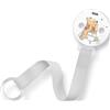 NUK Disney Winnie the Pooh Laccetto portaciuccio e clip con e senza anello | Resistente e infrangibile | 1 pezzo