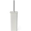TATAY Spazzolone Bagno WC | Plastica Riciclata senza BPA | Scopino Bagno WC Prodotto in Spagna | Design Compatto | 9,5 x 9,5 x 39,5 cm - Collezione Bohol - Bianco