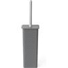TATAY Spazzolone Bagno WC | Plastica Riciclata senza BPA | Scopino Bagno WC Prodotto in Spagna | Design Compatto | 9,5 x 9,5 x 39,5 cm - Collezione Bohol - Grigio