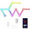 Toocking Pannelli Luminosi esagonali a LED, Smart Esagono Luci da Parete,Wi-Fi Luci della Casa con Sincronizzazione Musicale, Funziona con Alexa & Google Assistant per Soggiorno, Sala Giochi,18 Pezzi