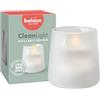 Bolsius - CleanLight Zero Starter Kit - Candela ricaricabile senza profumo - Supporto e ricarica senza profumo - Bianco satinato - Durata 20 ore - Cera vegetale naturale - Senza olio di palma