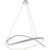 V-TAC VT-7916 Lampadario led a sospensione cerchio a intreccio 48W corpo bianco in metallo 80*120cm 4000K Triac Dimmerabile - 14997