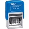 Colop 105654 Timbro datario Printer S260 prenotato impronta blu-rosso