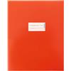 HERMA Quart 20045 - Copertina per quaderni in cartone rosso, copertina per quaderni con etichetta in carta robusta e extra resistente, copertina per quaderni scolastici, colorata