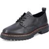 Rieker 52052, Mocassino Donna, Nero, 36 EU