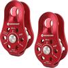NewDoar Certificato CE 28KN Micro Puleggia Fissa Carrello Laterale per Arrampicata, Sollevamento di Soccorso, Tendenza del Gancio