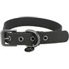 TRIXIE Collare per cani CityStyle L: circonferenza collo 45 - 52 cm/25 mm nero - Collare in PVC di alta qualità per cani di taglia piccola, media, regolabile, impermeabile e lavabile, 1971701