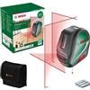 Bosch livella laser multifunzione UniversalLevel 3 (3 linee laser incl. linea verticale a 90° per ulteriore croce sul soffitto e punto a piombo inferiore per allineamenti precisi, in cartone)