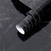 Arthome WALL DECOR Arthome Pellicola Adesiva per mobili Marmo Nero, 44cmx10m Carta da Parati Rimovibile pellicola Decorativa per mobili cucina, armadio, rivestimento scaffale, adesivo in vinile impermeabile